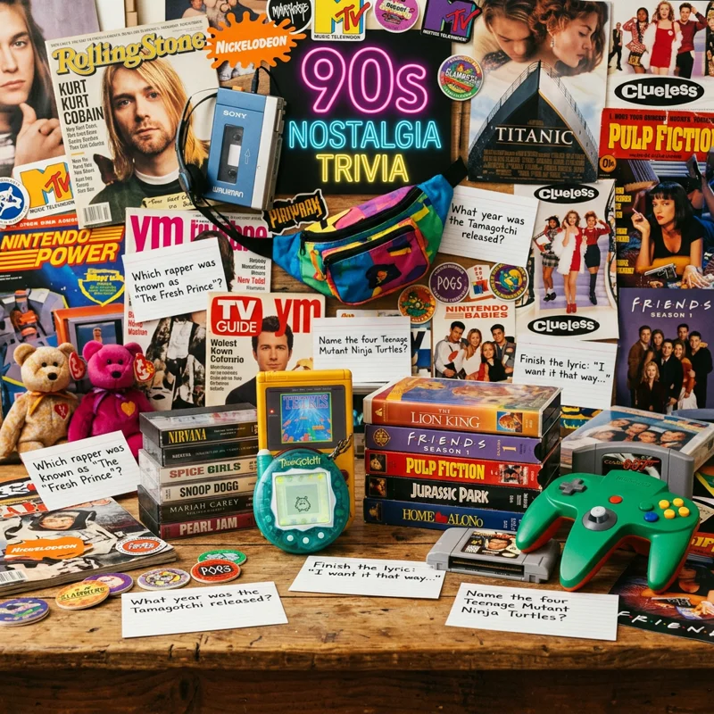 90s Nostalgia Trivia Quiz