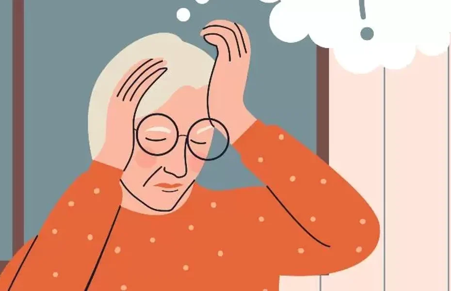 Illustration of someone wondering if they have dementia