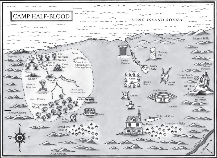 Map of Camp Half Blood