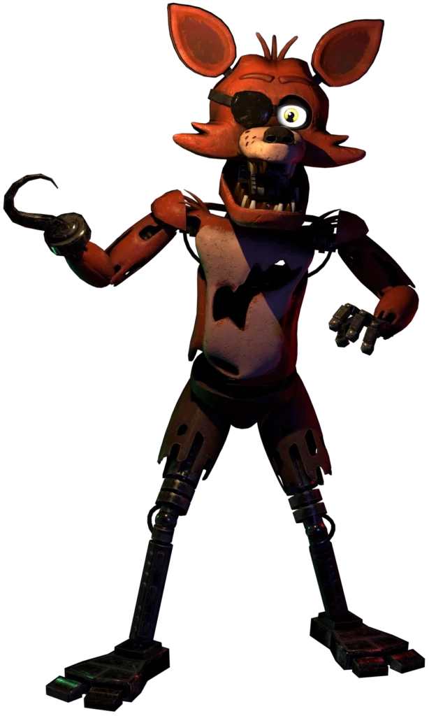 Foxy the Pirate, one of the animatronics from Five Nights at Freddy's