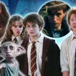 Hagrid, Hermione, Harry Potter, Ron Weasley, Dobby the house-elf, side by side as potential Harry Potter characters you could receive as your quiz results.